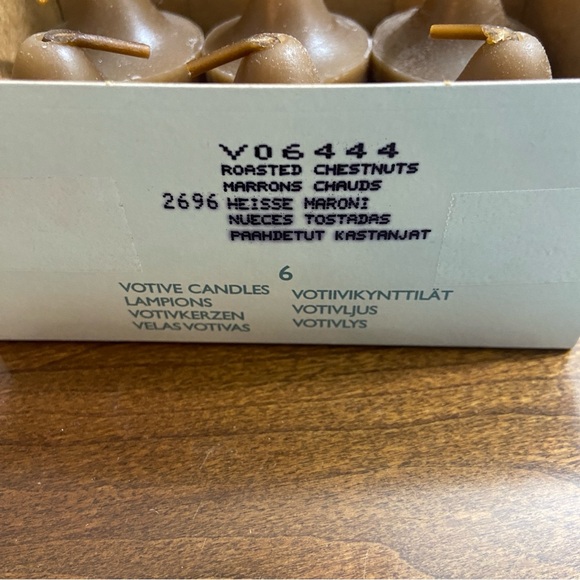 PARTYLITE' BESTBURN® BARREL Jar Candle & 6 Votives in Roasted Chestnut NIB - Picture 3 of 5